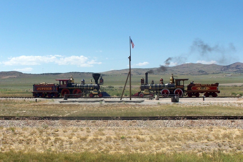 Steam Engines Meet at the Golden Spike