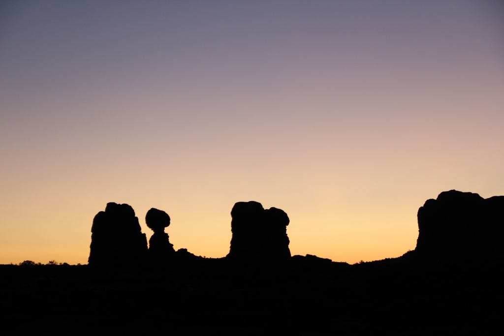 Balanced Rock Silhouette